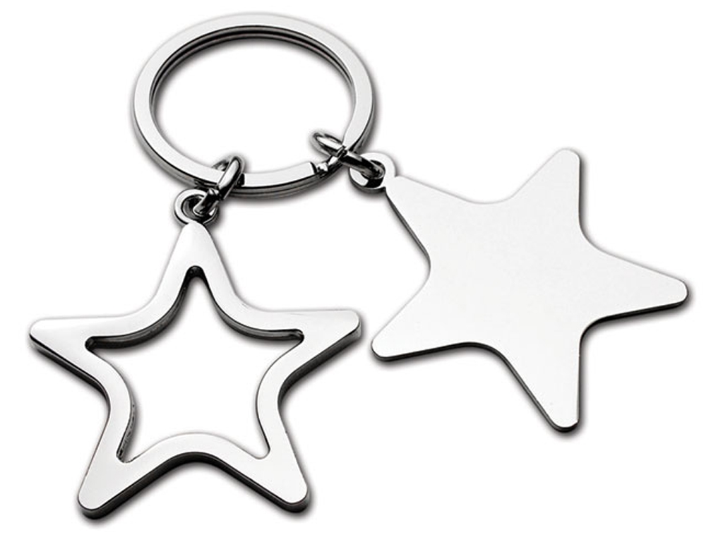 Star Shape MetalL Keyvhain